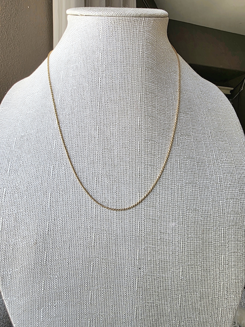 925 Moricci Gold Rope Chain Necklace- 20"